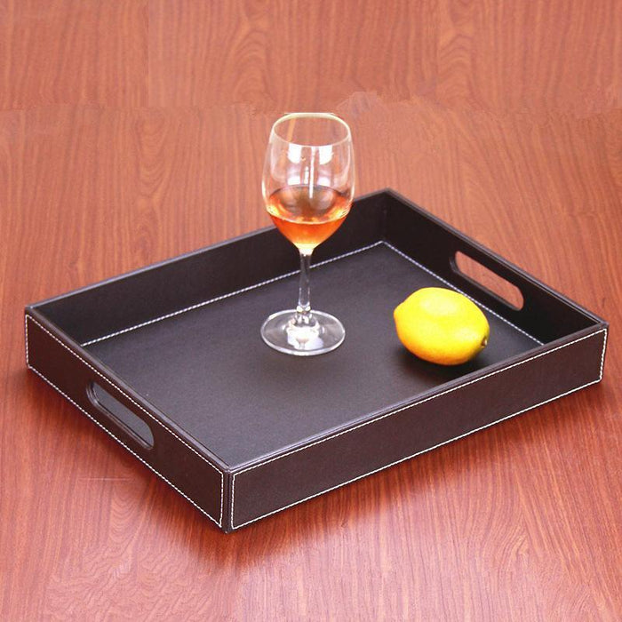 Stylish Wooden Rectangular Serving Tray for Elegant Dining Experiences
