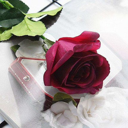 Lifelike Fabric Rose Bouquet - Perfect for Elegant Home Decor and Celebrations