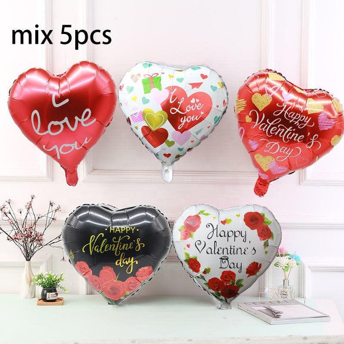 Romantic Hearts Helium Balloon Bundle for Memorable Occasions