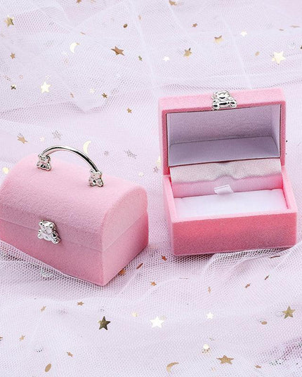 Elegant Velvet Jewelry Showcase Box - Display Your Treasures