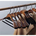 Elegant Faux Leather Closet Organizer Hangers