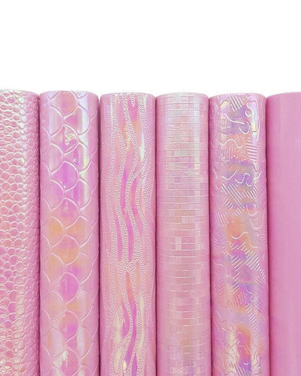 Mesmerizing Mermaid and Serpent Vegan Leather Craft Sheets - Set of 6