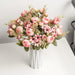 Eternal Pink Silk Rose Bouquet - Timeless Charm for Home and Wedding Decoration