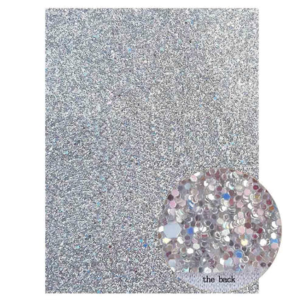 Glamorous Golden Purple Chunky Glitter Faux Leather Sheets for Creative DIY Projects