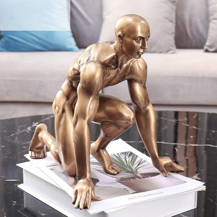 Sophisticated Bronze Resin Art Piece for Stylish Home Décor