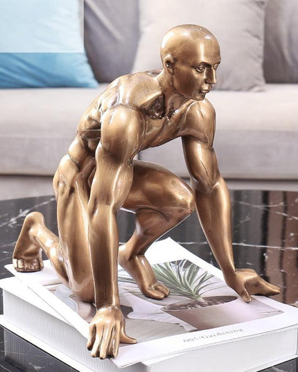 Sophisticated Bronze Resin Art Piece for Stylish Home Décor