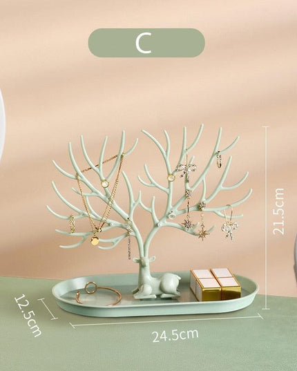 Chic Antler Jewelry Organizer - Elevate Your Display with Timeless Elegance