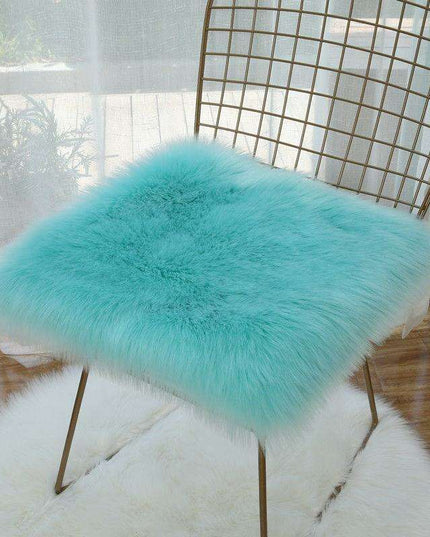 Soft Pink Plush Seat Cushion - Enhance Your Home with Cozy Elegance