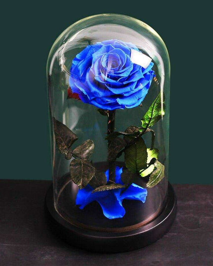 Eternal Elegance: Preserved Rose in Glass Dome - A Lasting Impression