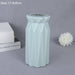 Nordic Inspired White and Pink Plastic Vase Duo - Chic Home Decor Accent