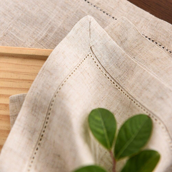 Elegant Set of 12 French Linen Cloth Napkins - Premium Quality, Stylish, Sustainable