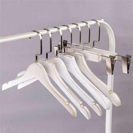 Luxury Wooden Hanger Set - 10 Piece Collection for a Chic Closet Upgrade