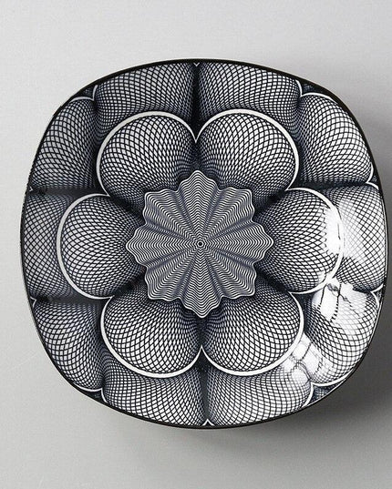 Handcrafted Japanese Square Ceramic Plate: Exquisite Table Artistry