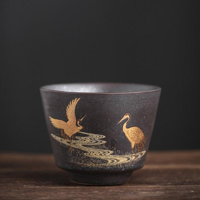 Japanese Artisan Handcrafted Ceramic Tea Cup Set - Exclusive 4-Piece Collection