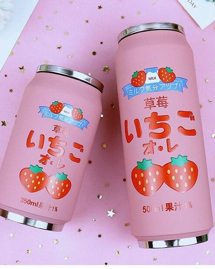 Stylish Stainless Steel Insulated Water Bottle with Colorful Straw - 350ml & 500ml Options