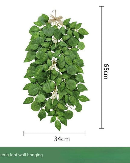 Botanical Elegance: Eucalyptus & Willow Leaf Rattan Wall Art