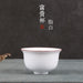 Elegant White Jade Porcelain Teacups - Artisanal Celadon Ceramic Mugs for Tea Aficionados