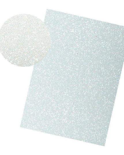 Iridescent Rainbow Glitter Faux Leather Sheets for Elegant DIY Masterpieces