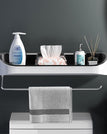 Black towel bar
