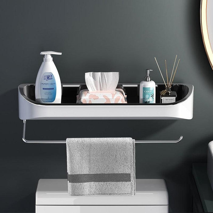 Rotating Towel Bar and Shelf Organizer Set for Bathroom and Kitchen Storage