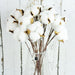 Elegant White Cotton Floral Branch Set for Home Decor and Weddings