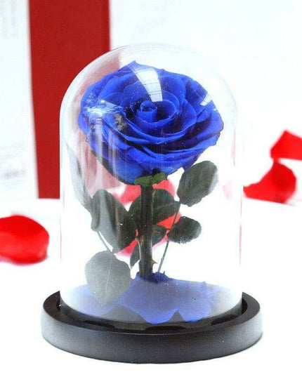 Eternal Elegance: Heart-Shaped Preserved Roses in Glass Dome