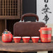 Premium Kung Fu Tea Set with Gaiwan and Travel Accessories - Tea Lover's Essential