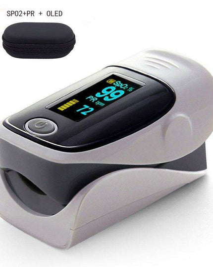 Compact Dual-Color OLED Finger Pulse Oximeter for Accurate Health Tracking