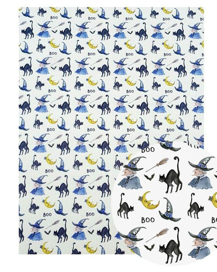 Hauntingly Delightful Faux Leather Craft Fabric for Creative Halloween Designs