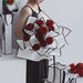 Elegant Monochrome Flower Bouquet Wrapping Paper Set