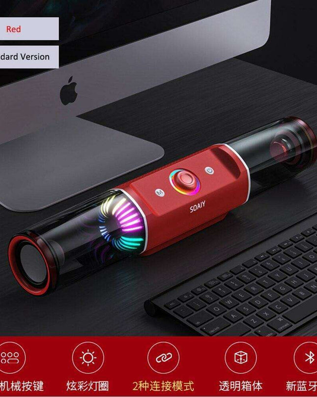 Gaming Audio Revolution Speaker with Bluetooth 5.0, RGB Illumination, and Deep Bass