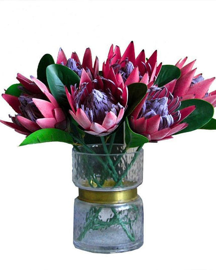 Exquisite Silk Protea Flower Stem - Luxurious Botanical Display