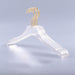 Chic Gold-Accented Clear Acrylic Hangers for Kids - Set of 5
