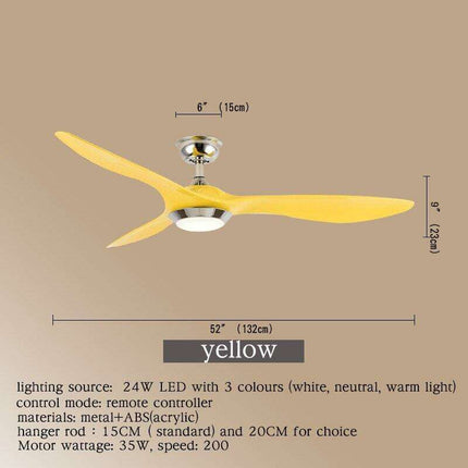 Sophisticated Smart LED Ceiling Fan with Color-Changing Features and Remote Control