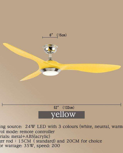 Sophisticated Smart LED Ceiling Fan with Color-Changing Features and Remote Control