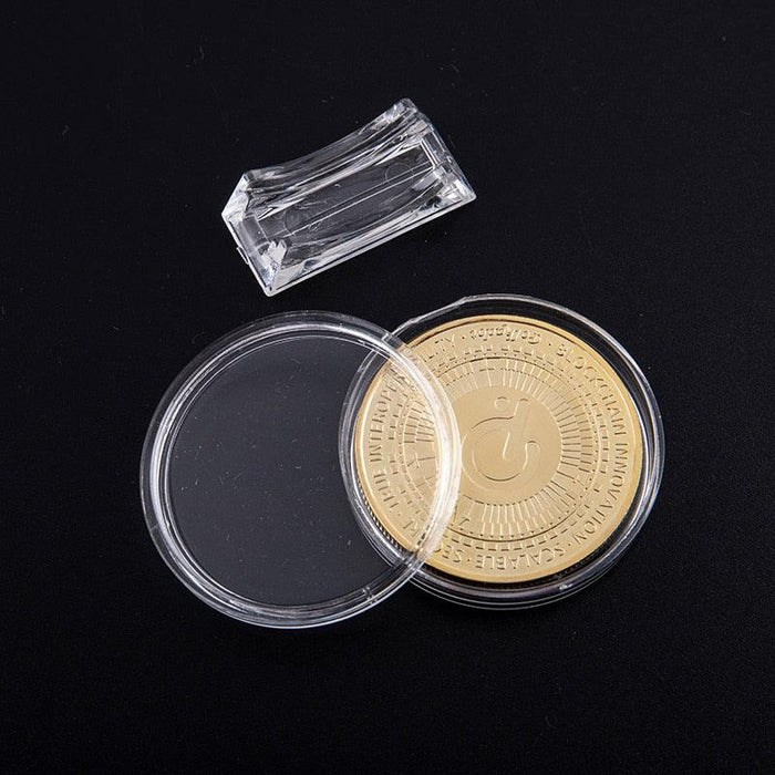 Coin Collector's Deluxe Acrylic Display Case for 4cm Commemorative Medals - Unmatched Protection and Elegance
