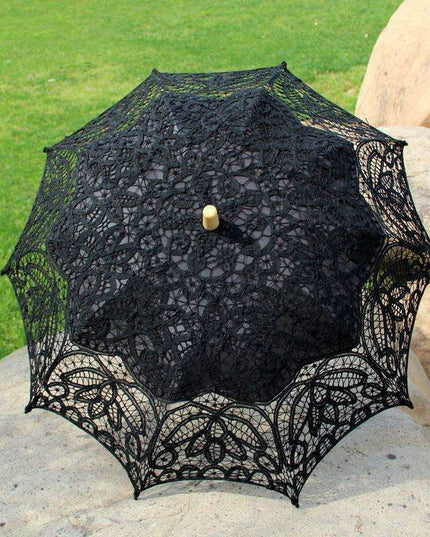 Lace Elegance Victorian Umbrella - A Touch of Class for Any Celebration