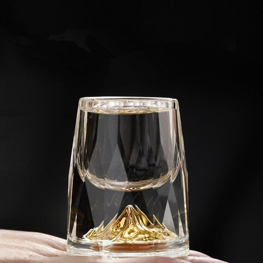 Luxury Gold Foil Crystal Glass Tumblers for Sophisticated Drinking