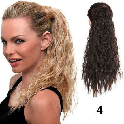 Transformative 24-Inch Magic Sticker Ponytail Extension