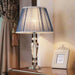 Luxurious Crystal Table Lamp with Botanical Design - Elegant Bedside Lighting