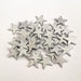 Elegant 100-Piece Red, White, and Silver Wooden Star Cutouts - Creative Crafting Essentials