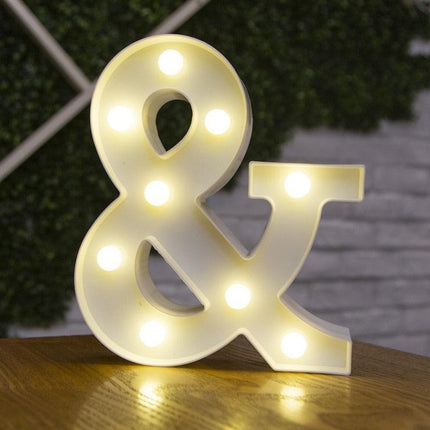 Luxurious Illuminated Alphabet Lights for Elegant Decor