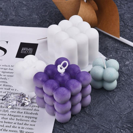 Serene Soy Candle Making Kit with 3D Cube Mold for Aromatherapy