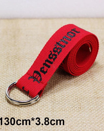 Trendy Unisex Harajuku Letter Printed Canvas Belt - Essential Accessory for Style Aficionados