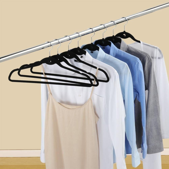 Effortless Wardrobe Transformation with Non-Slip Velvet Hangers