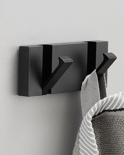 Modern Black Gold Compact Folding Towel Rack