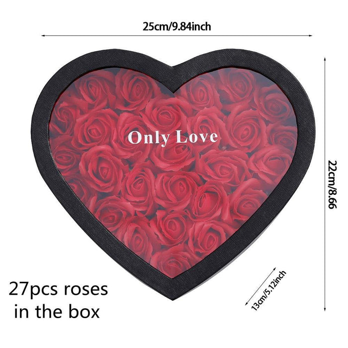 Everlasting Rose Soap Flower Heart Box: Symbol of Eternal Love