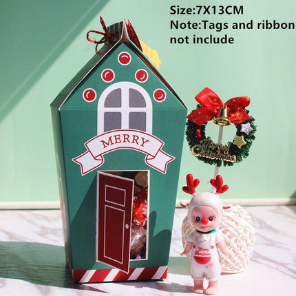 Christmas Cheer: Santa's Whimsical Candy Cottage Décor and Gift Box Set