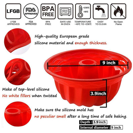 Silicone Delight Cake Mold Collection - Bake Your Favorite Desserts Effortlessly