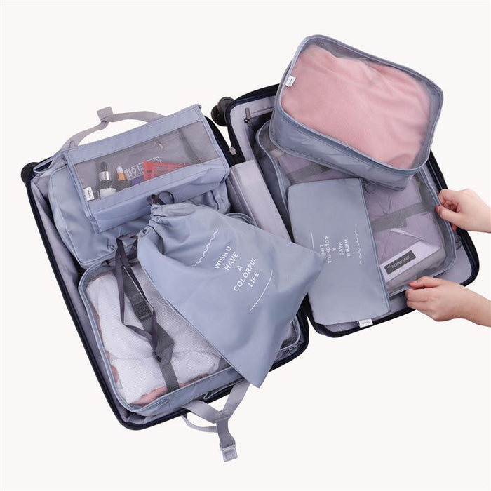Travel Smart: Versatile 8/6/1-Piece Organizer Set for Effortless Packing